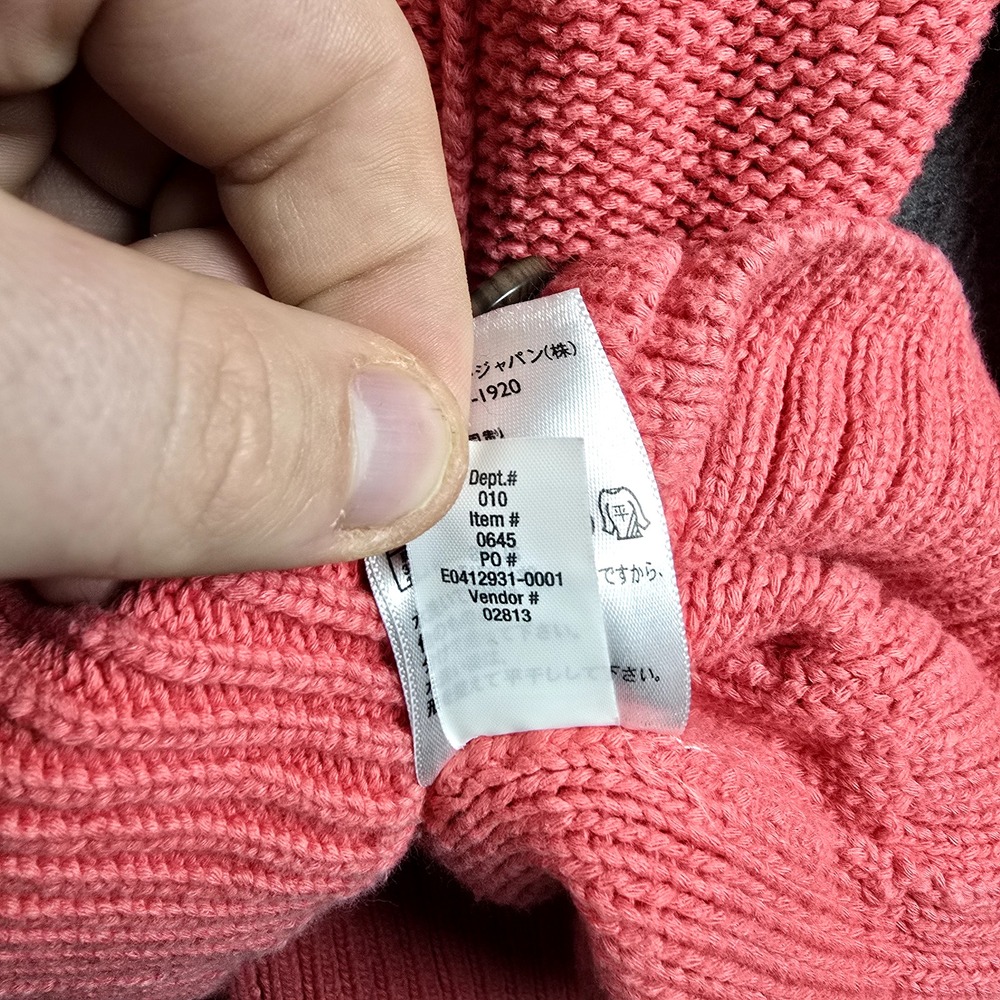 Eddie Bauer Women‎ XS Pink Coral Button Down Cardigan Sweater Pockets Girly Cute - Picture 9 of 13